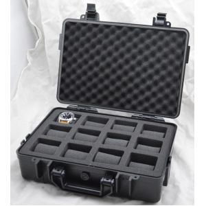 Black Plastic Waterproof Watch Box ABS PP Alloy IP67