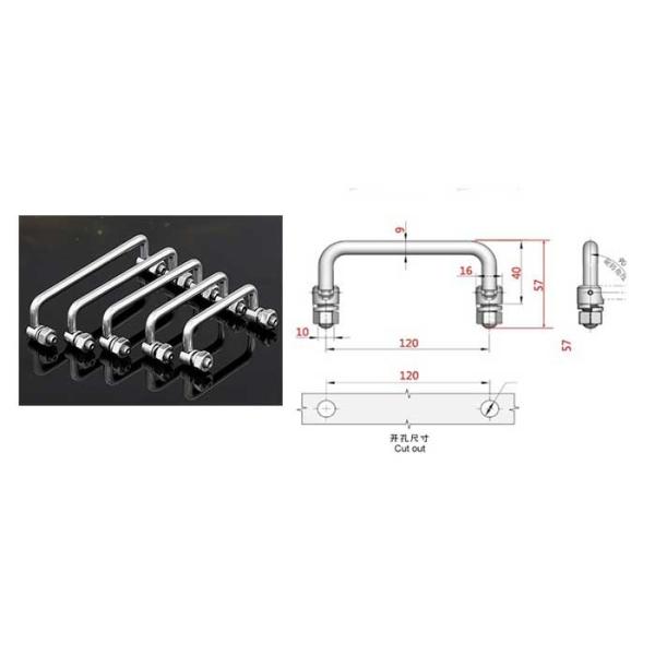 120 chest handles, folding chest handles, chest handles, stainless steel chest handles