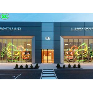 160° Viewing Angle Glass Wall Led Screen Video Transparent P3.91 For Windows