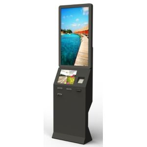 Cheap Card Payment Half Outdoor Information Kiosks With Webcam 2QR Barcode Scanner Kiosk for sale