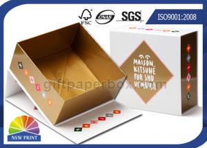 China Hinged Lid Cardboard Presentation Box , Bespoke Printed Luxury Gift Packaging Boxes on sale