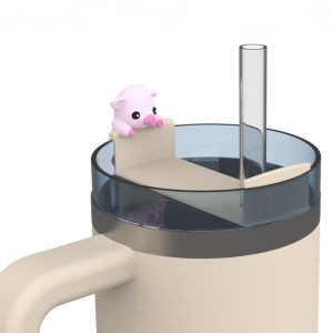 Bar Accessories Cute Cartoon Panda Rabbit Bunny Pig Design BPA Free Food Grade