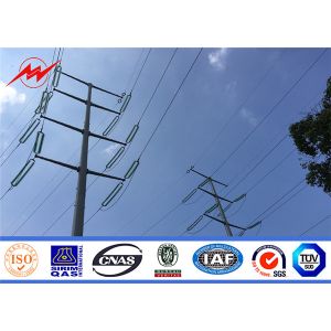 14M 800 Dan Steel Power Pole , Power Transmission Pole 345Mpa Min Yield Stress