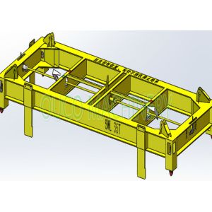 35t 20ft GP Semi Automatic Container Lifting Spreader With Calibration Baffle