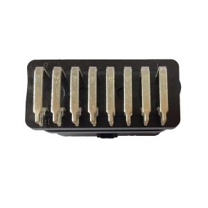 Nickel Plating OBD Car Connector Bent Pin Female For Diagnostic