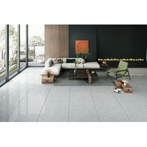 900x1800mm Polished Glazed Porcelain Tile Grey Scratch-Resistant