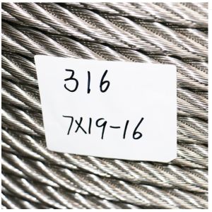 250FT T316 Aircraft Cable 1x19 7x19 7x7 Stainless Steel Cable Ropes For Deck