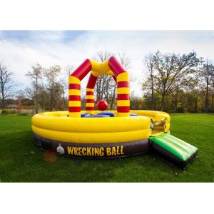 Funny PVC Inflatable Demolition Games Fire Retard ,Inflatable Wrecking Ball For