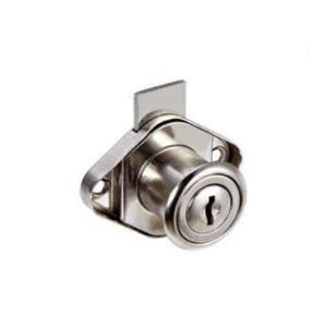 Nickel Plated Cabinet And Drawer Locks , D20*L22mm Cabinet Door And Drawer Locks