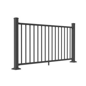 3 Rails Powder Coated Aluminium Slat Fencing Good Sale