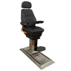 Cheap Multi-functional Adjustable Ship Boat Driver Seat Port Dock Equipment Seats With Extended Slide Rail for sale