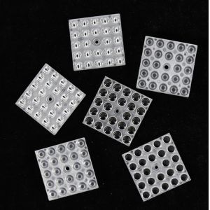 TYPE III-M High Power LED Street Light Lens , Multi LED Lens With PCB Board