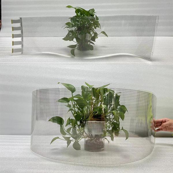 Ultra Thin Adhesive LED Film Display High Transparancy Rate P6/P8/P10 3mm