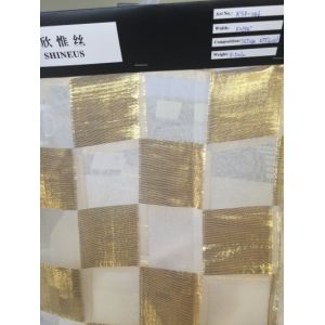 silk/metallic clipped jacquard