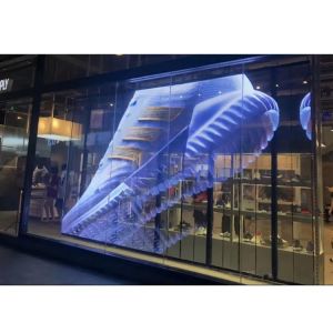 Full Color Flexible Transparent Led Screen Advertisement Led Display Custom Size