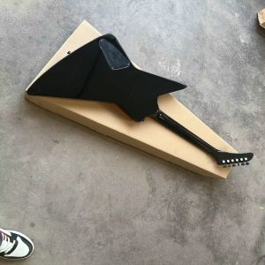 Custom special shape body ESP style electric guitar in black color glossing