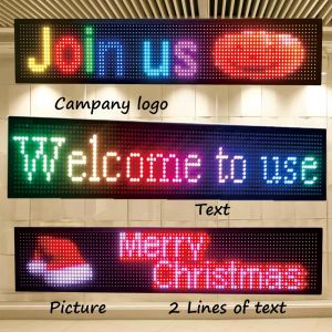 Indoor HD P3 RGB WiFi programmable LED Message Board