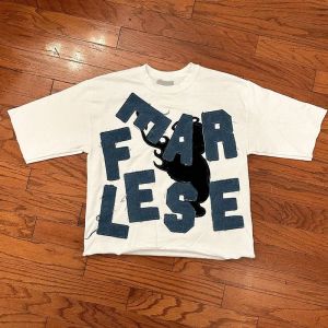 Cheap Custom Applique Embroidery Logo Drop Shoulder Heavyweight Distressed 220 Gsm 100_ Cotton Raw Hem Cut Edge Oversized Men T Shirts for sale