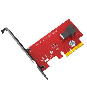 Cheap SFF-8643 to PCIe 4X Adapter Card 110x22mm Black for sale
