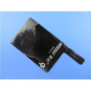 Double Layer Flexible Pritned Circuit (FPC) Prototype with Black Coverlay and