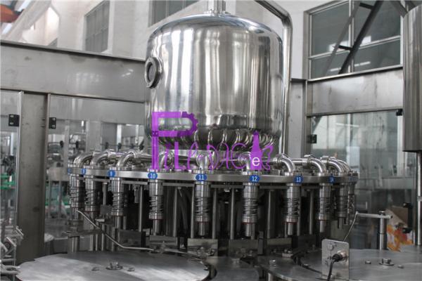 Quality 0.4Mpa 8000BPH  Hot Filling Orange Juice Machine For Glass Jars With Twist Off Caps wholesale