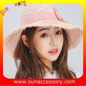 AK17540 fashion Wide brim sunny beach paper straw hats for womens in stock ,