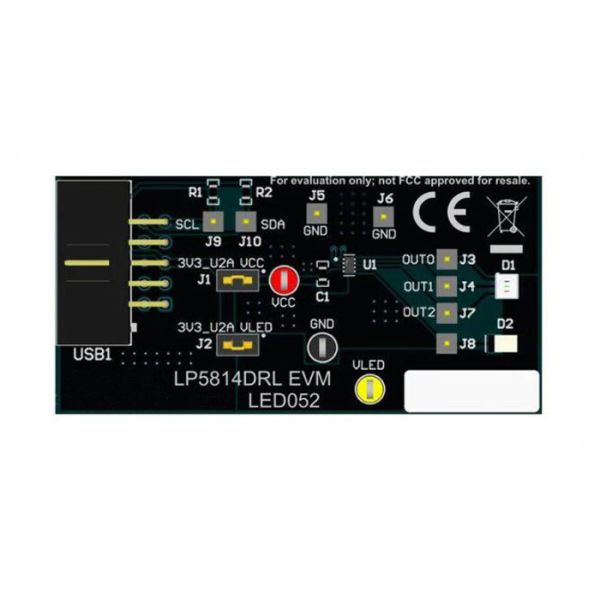 LP5814DRLEVM Embedded Solutions LP5814 4 Channel RGBW LED Driver Evaluation