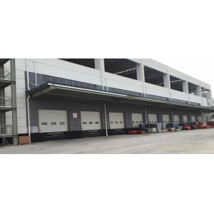China Automatic Steel Industrial Sectional Doors 24dB Sound Insulation 450N/M2 Wind Load on sale