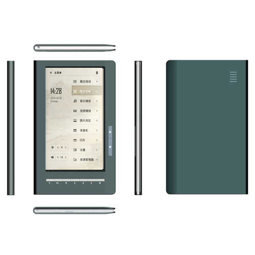7inch 720P HD LCD Touch Screen TFT EBook Reader with USB2.0 Interface BT-E768