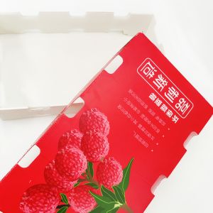 Stackable Fruit packaging waterproof corrugated box rectangle