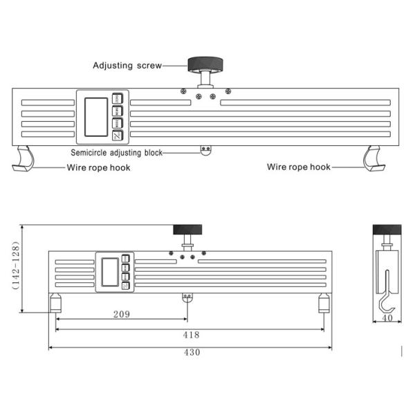 6-16mm Various Rope Diameter Elevator Rope Tension Meter HRD-DGZY