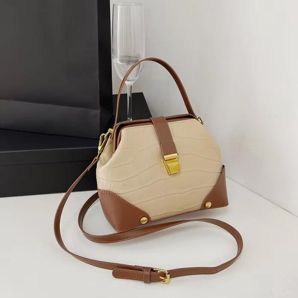 Young Ladies' Must-Have CANDY Pattern PU Leather Lock Bag with Fashion Design