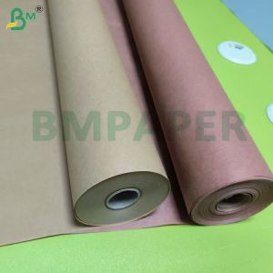 60gsm 70gsm Peach Brown Paper Roll For Wrapping Meats For Smoking