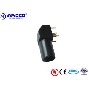 Durable M12 Connector 4 Pin With 90° Socket , Printed Circuit Push Pull