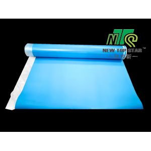 Cheap Blue Vinyl Plank Flooring Underlay IXPE 3mm Underfloor Heating Underlay Anti Slip for sale