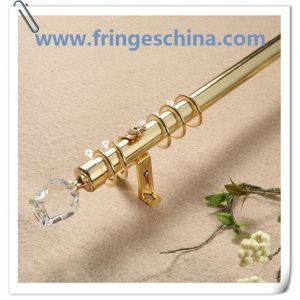 China Hot selling delicate crystal glass finials for curtain rods pipes on sale
