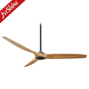 Modern Style Metal Ceiling Fan with Three Wooden Blades Lower Noise and
