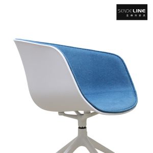White Rotate Finished Bar Chair With Customizable Colors And Rotate Function