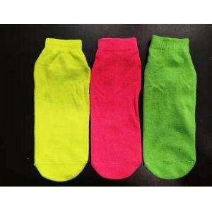 Fancy Design Non Slip Grip Socks Fluorescence Socks For Trampoline Park Neon
