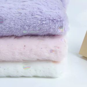 China DDP USA Recycled China Manufacturer Wholesale Fashion Fluffy Multicolor Bronzing Fabric Poly Fleece Fabric Foil Rolls on sale