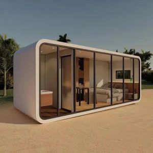 New House Apple Cabin Size of 20ft 40ft Optional Custom White Color