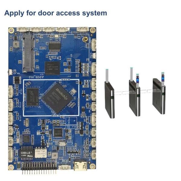 Quality RK3568 Linux Embedded Board Factory Door Access System Gigabit Motherboard With POE Relay JLD-F03 wholesale