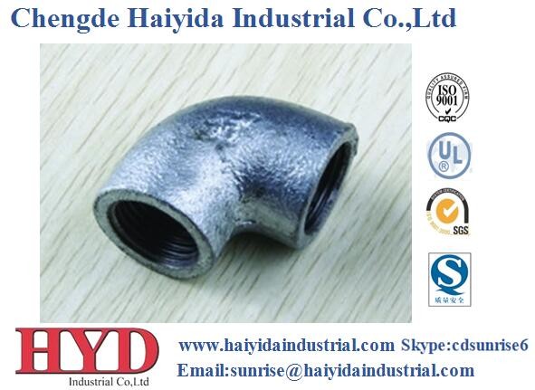 Quality ELBOW galvanized malleable iron pipe fitting cast iron UL factory wholesale