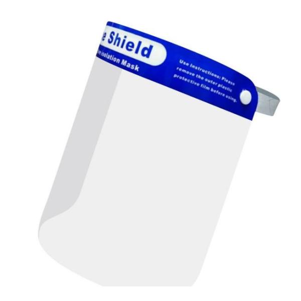 Plastic PET Antibacterial Full Face Shield Anti - Fog Saliva Spray High