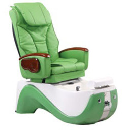 WT-8238 Green Hydraulic Reclining Pedicure Chair 220v -110V With Color Changing Light