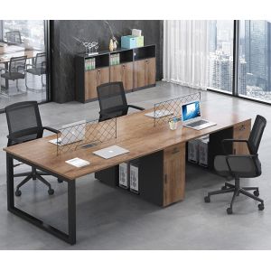 Office Furniture Table Two Person Melamine Office Workstation