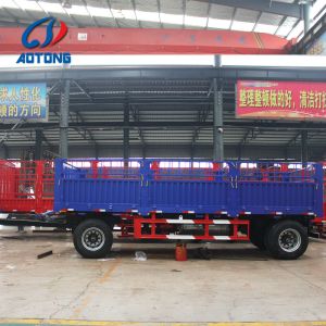 Multi-Purpose Cargo Side Wall Full Trailer with 12r22.5 Tire Size and 50T Max