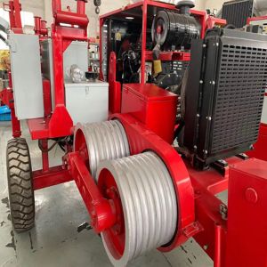 China 6Ton Hydraulic Puller Winch Transmission Overhead Line Pulling Equipment on sale