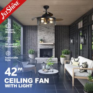 20" 1stshine Bedroom Ceiling Fan with Remote Control and LED Light Kit Hidden