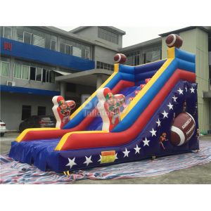Customized Single Lane Rugby Commercial Inflatable Slide For Playground